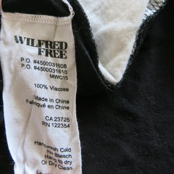 Wilfred Free Black White Sleeveless Summer Dress - Size Large - Picture 7 of 7